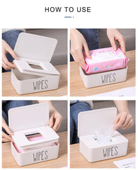 Illikkuyax compact wipes holder fits diaper caddies and small spaces.