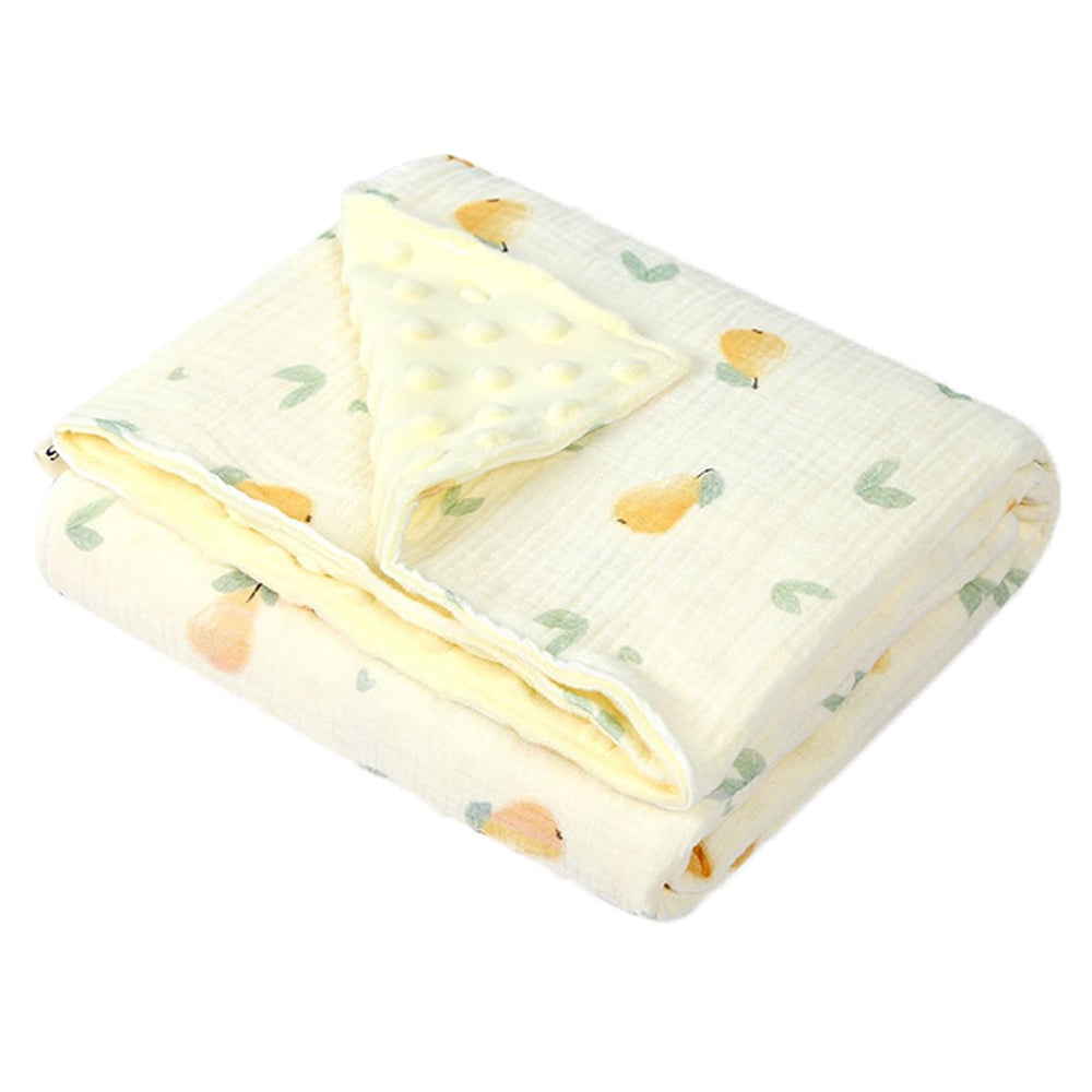 illikkuyax pear blanket with muslin front for breathable softness