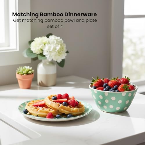 ilohaus eco-friendly kid plates showcase natural bamboo tones for family meals.