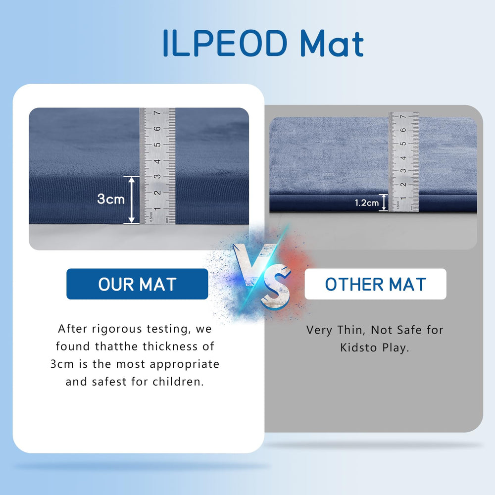 ILPEOD Crawling mat use supports safe baby movement on a plush surface