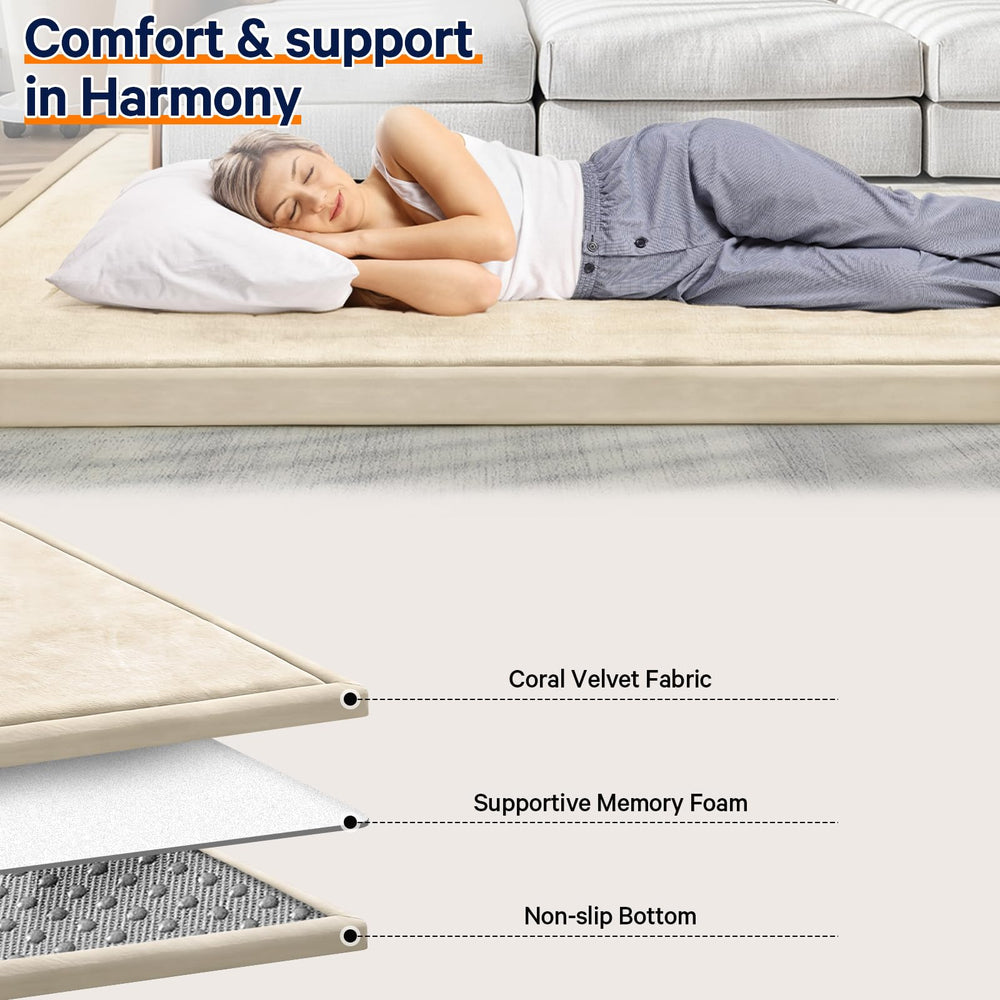ILPEOD baby play mat floor relaxation – cozy spot for lounging and playtime.
