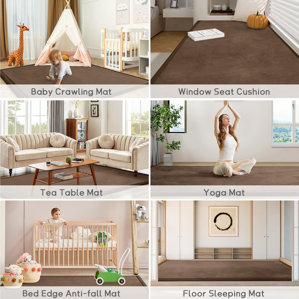 ILPEOD memory foam thickness provides comfortable padding during crawling and floor play.