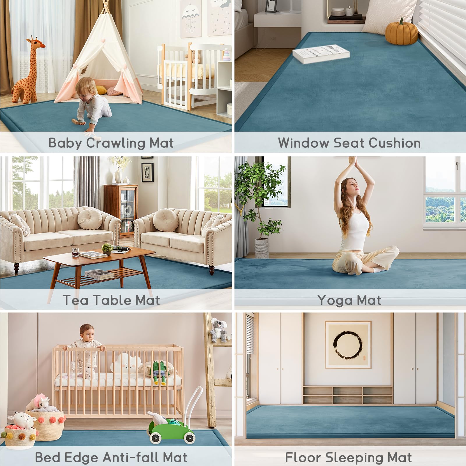 ILPEOD mat supports versatile use in nursery and living areas