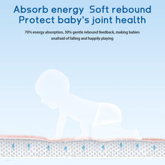 ILPEOD pink baby play mat, memory foam edge for cushioned support.