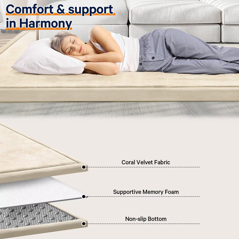 Versatile ILPEOD play mat for lounging, exercise, and pet comfort