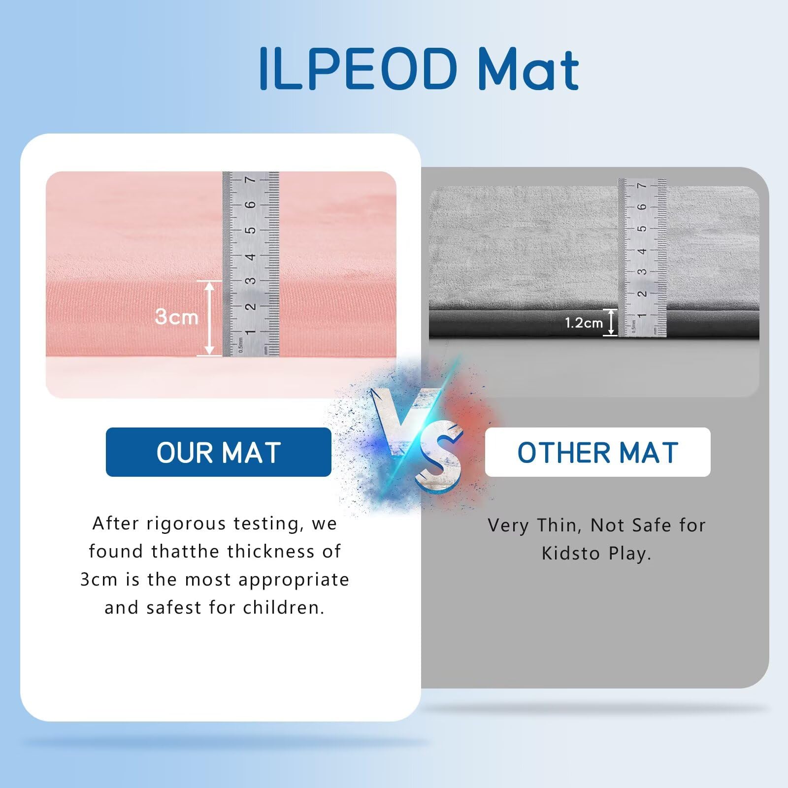 ILPEOD mat stain-resistant and easy to clean