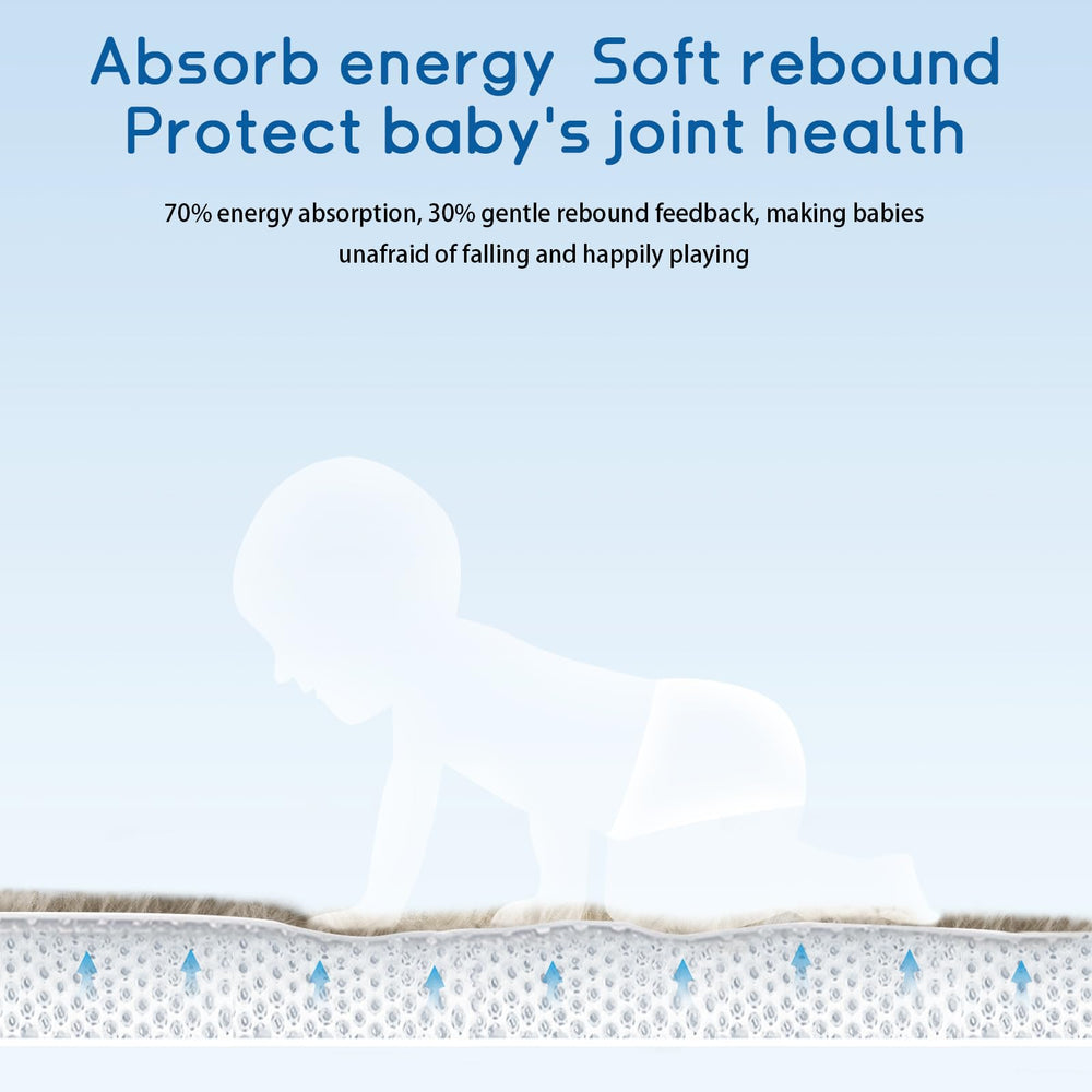 ILPEOD memory foam play mat offers soft support for infants