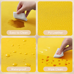 ILPEOD memory foam cushion detail shows 1.3 inch thickness for gentle support.