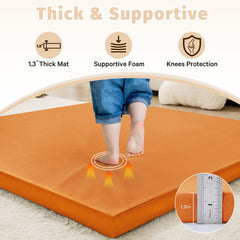 ILPEOD waterproof mat for tummy time with cushioned surface