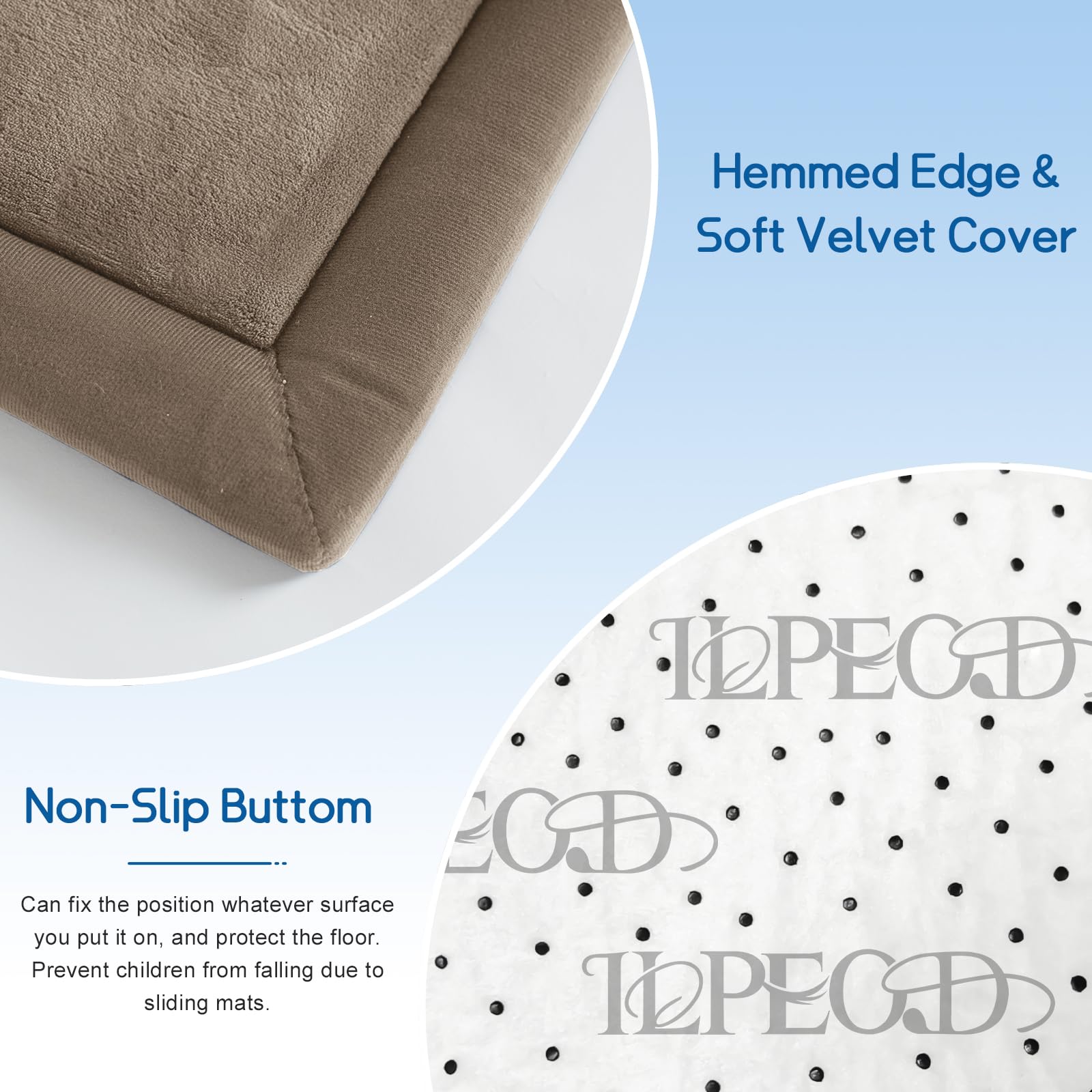 ILPEOD versatile crawling mat for tummy time, play, and rest
