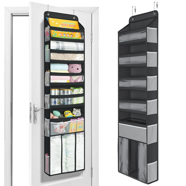 Yecaye 6-Tier Over the Door Organizer with Detachable Bin, Large Capacity Door Organizer Hanging for Bedroom Closet — product image