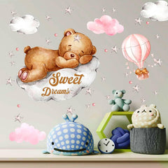 POILKMNI Sweet Dream Moon sticker adds playful nursery decor