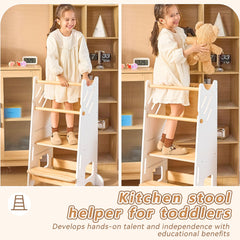 Buddgo non-slip steps on the standing tower help prevent slips