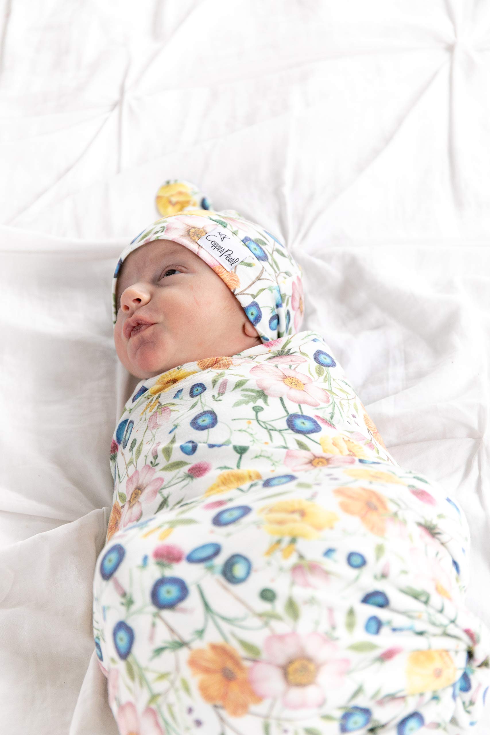Copper Pearl Isabella modern design baby blanket, gift-ready style