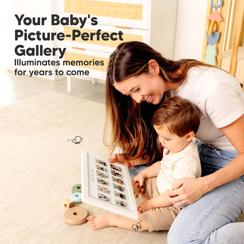 KeaBabies wall-mount display option to create a memory-filled nursery wall.