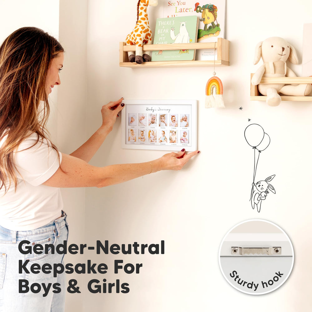 KeaBabies gender-neutral nursery decor keepsake suitable for newborn celebrations.