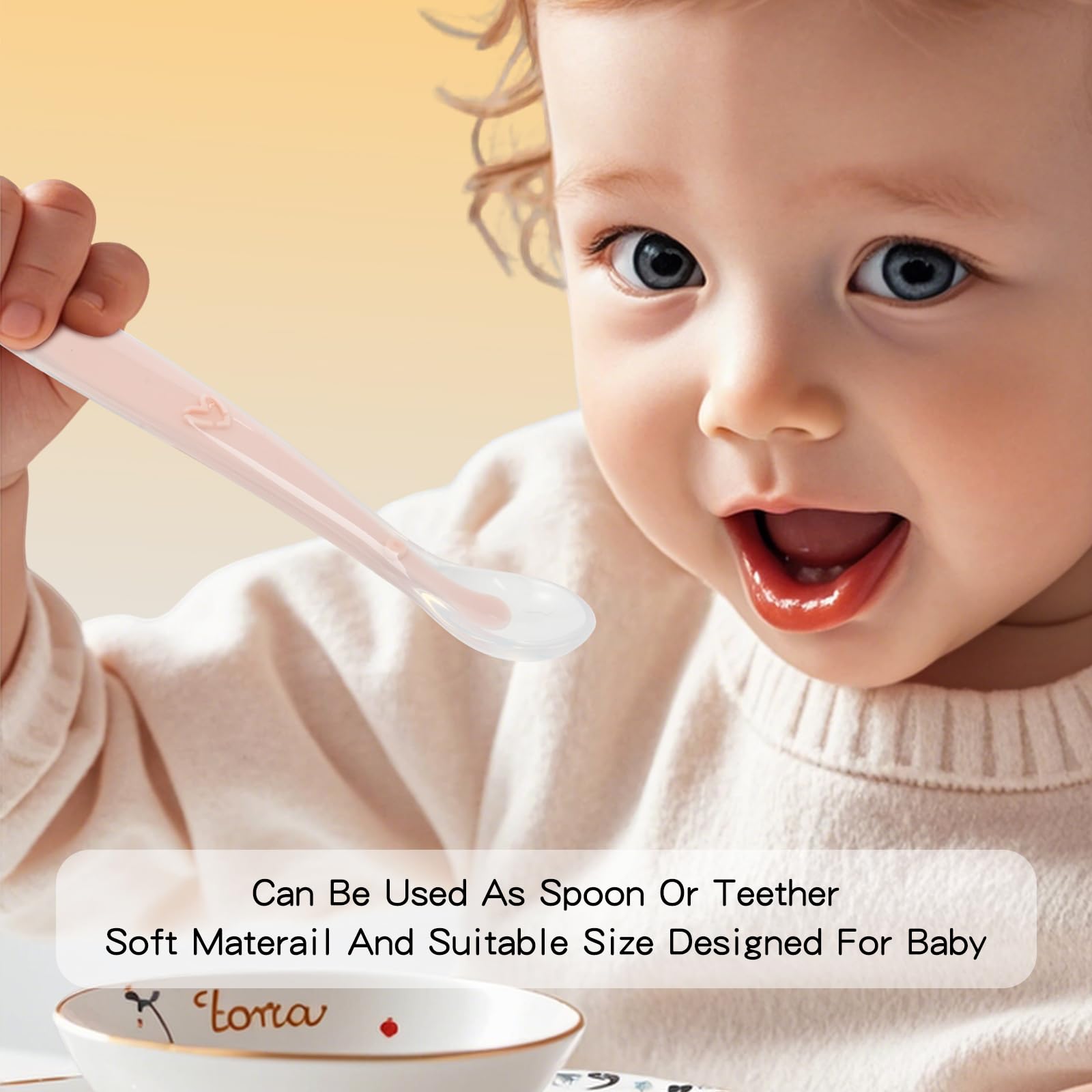Imagination Junction dishwasher-safe silicone spoon, quick cleaning for busy families