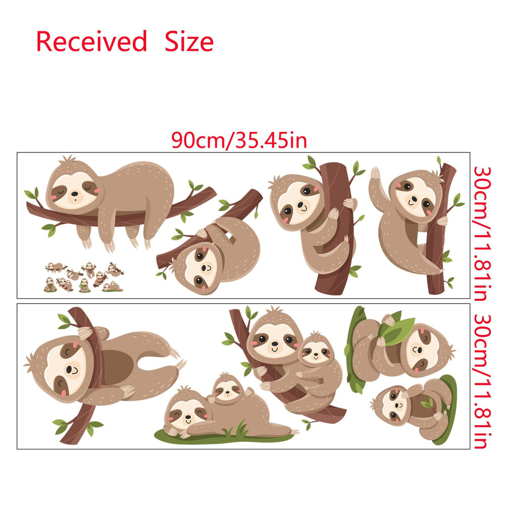 iMagitek durable vinyl sloth decal easy to apply and remove