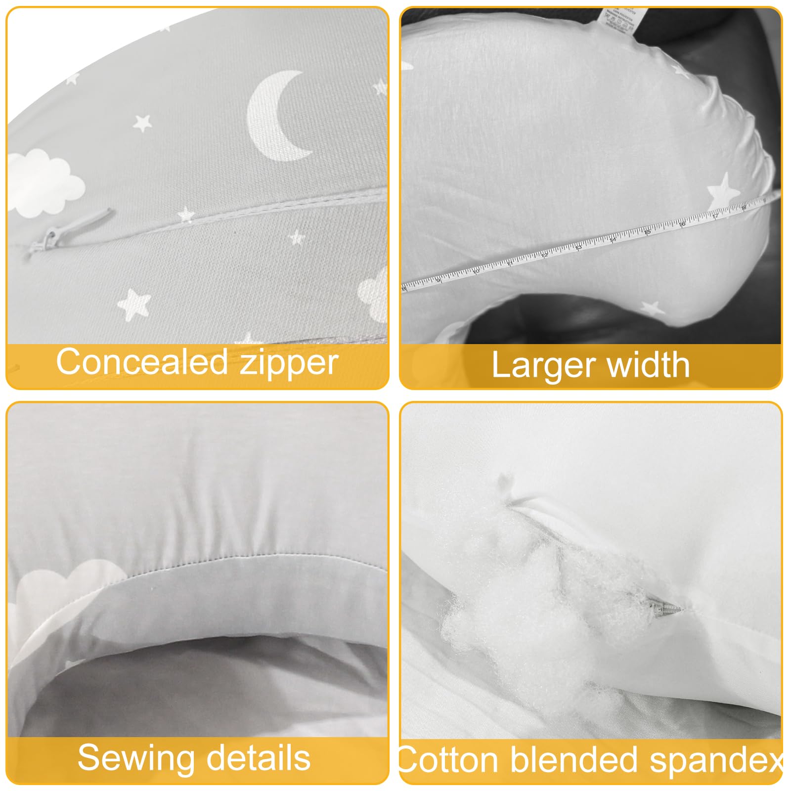Imlemao nursing pillow core 3D polyester offers lasting resilience.