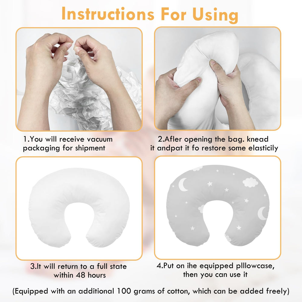 Imlemao nursing pillow arrives vacuum packaged and recovers quickly.