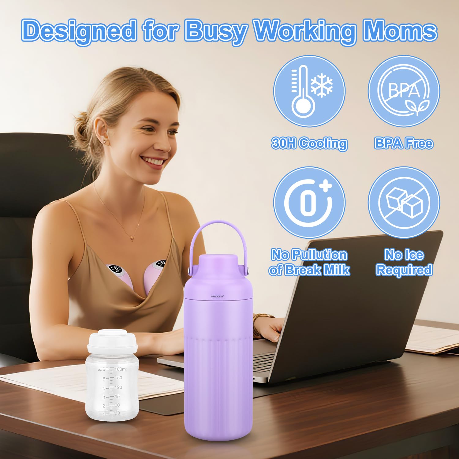 iMMDOKIN food-grade BPA-free materials ensure hygienic storage.
