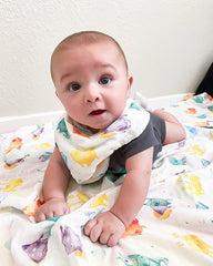 immispace baby swaddled for calm sleep using large 47x47 blanket