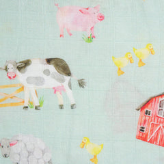 Immispace Los Angeles unbleached muslin crib sheet close-up feel