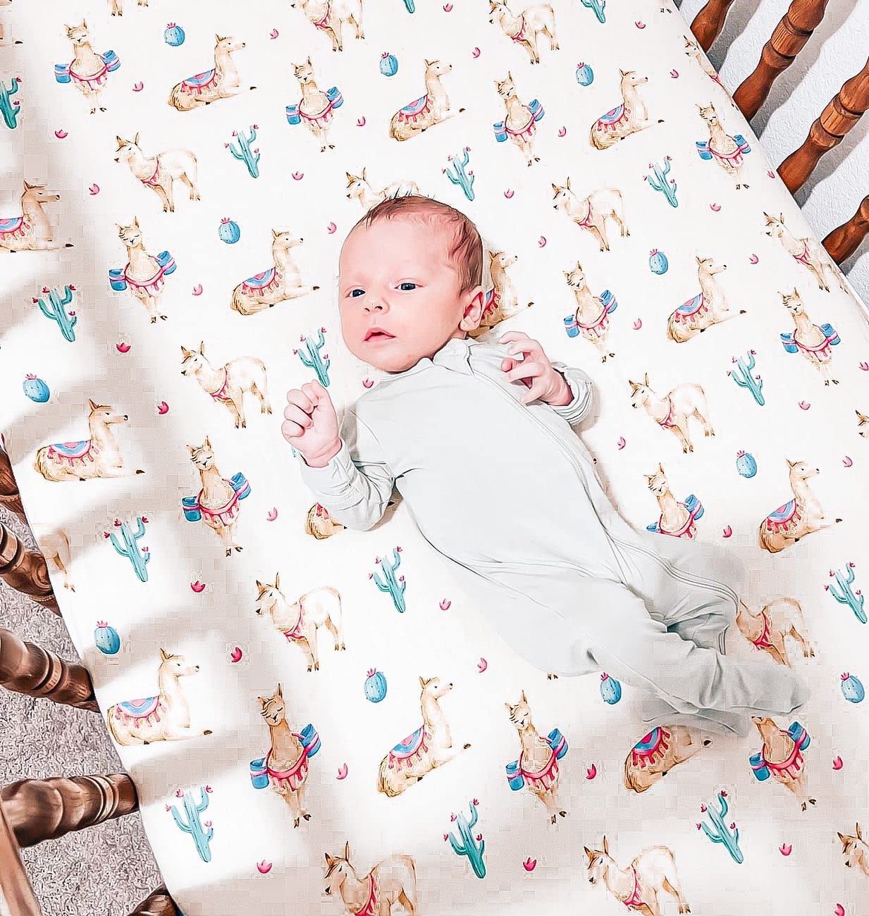 immispace Rocket crib sheet soft texture and color for cozy nursery decor