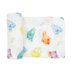 immispace ultra soft swaddle blanket close-up of breathable bamboo-rayon fabric