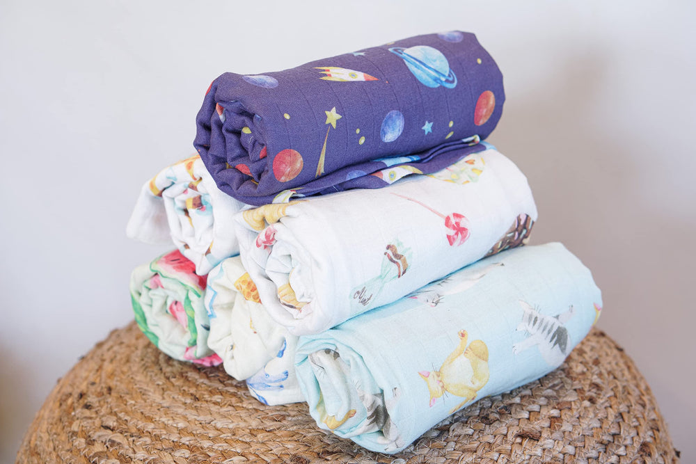 immispace swaddle blanket ideal for gentle swaddling and tummy time