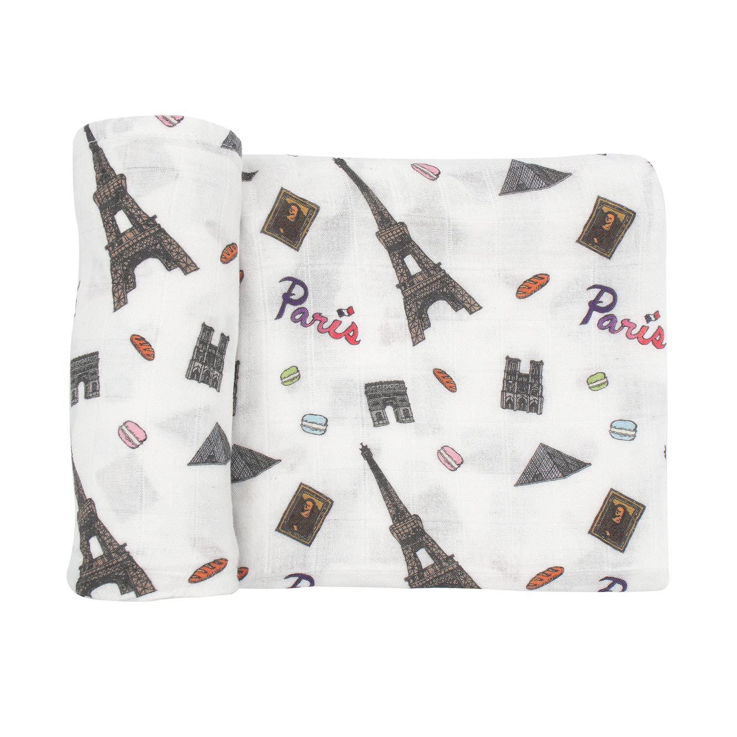 immispace Ultra Soft Swaddle Blanket overview showing the large 47 by 47 inches size for multiple uses