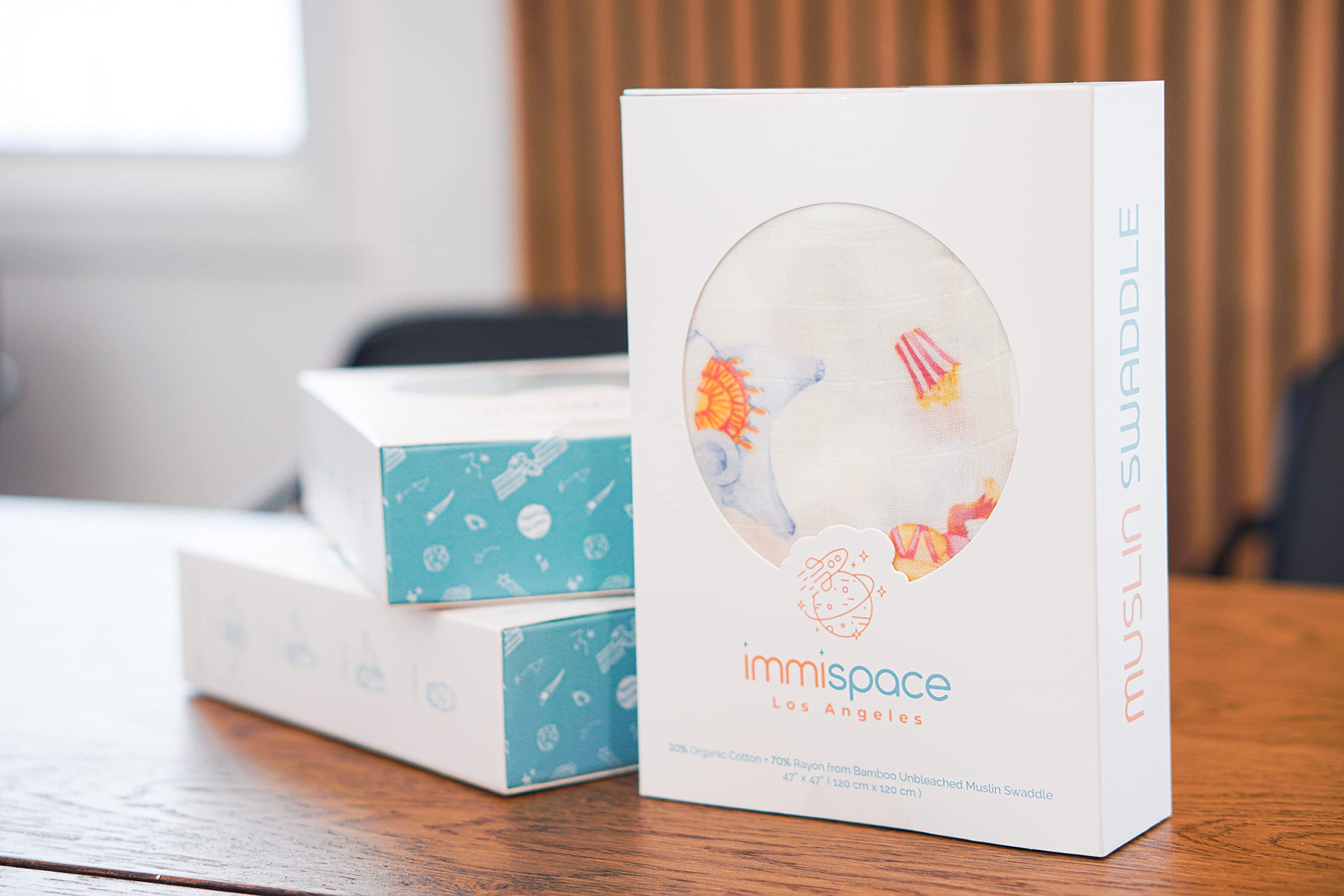 immispace Hydrangea swaddle soft-texture promises gentle touch against baby's skin.