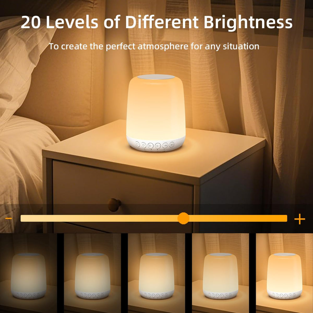 Imosleep night light offers 20 brightness levels for any mood