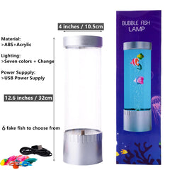 Impcenst Bubble Fish Lamp bedside color cycle for soothing bedtime routines