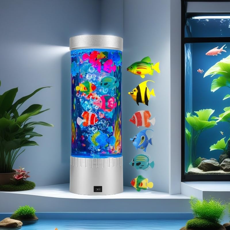 Impcenst Bubble Fish Lamp kid’s room focal point with safe glow