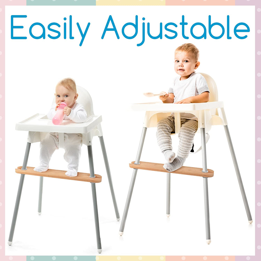 IMPRESA Bamboo Foot Rest dimensions 19.6 by 3.26 inches fit a range of chairs.