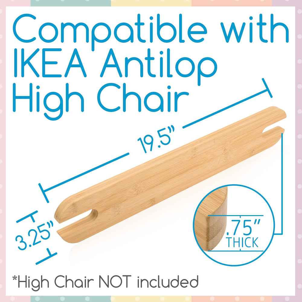 IMPRESA Bamboo Foot Rest stability design helps minimize fidgeting at mealtime.