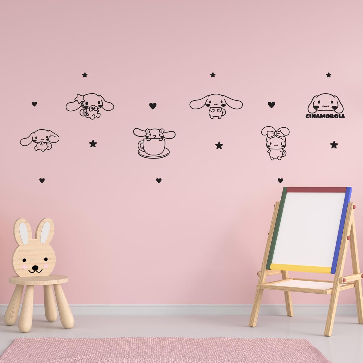 Imprinted Designs Cinamoroll living room decal for trendy, update-friendly decor