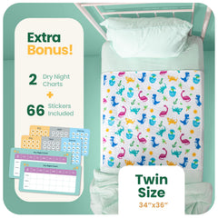 IMPROVIA pad with quilted top layer is soft and quiet for night use.