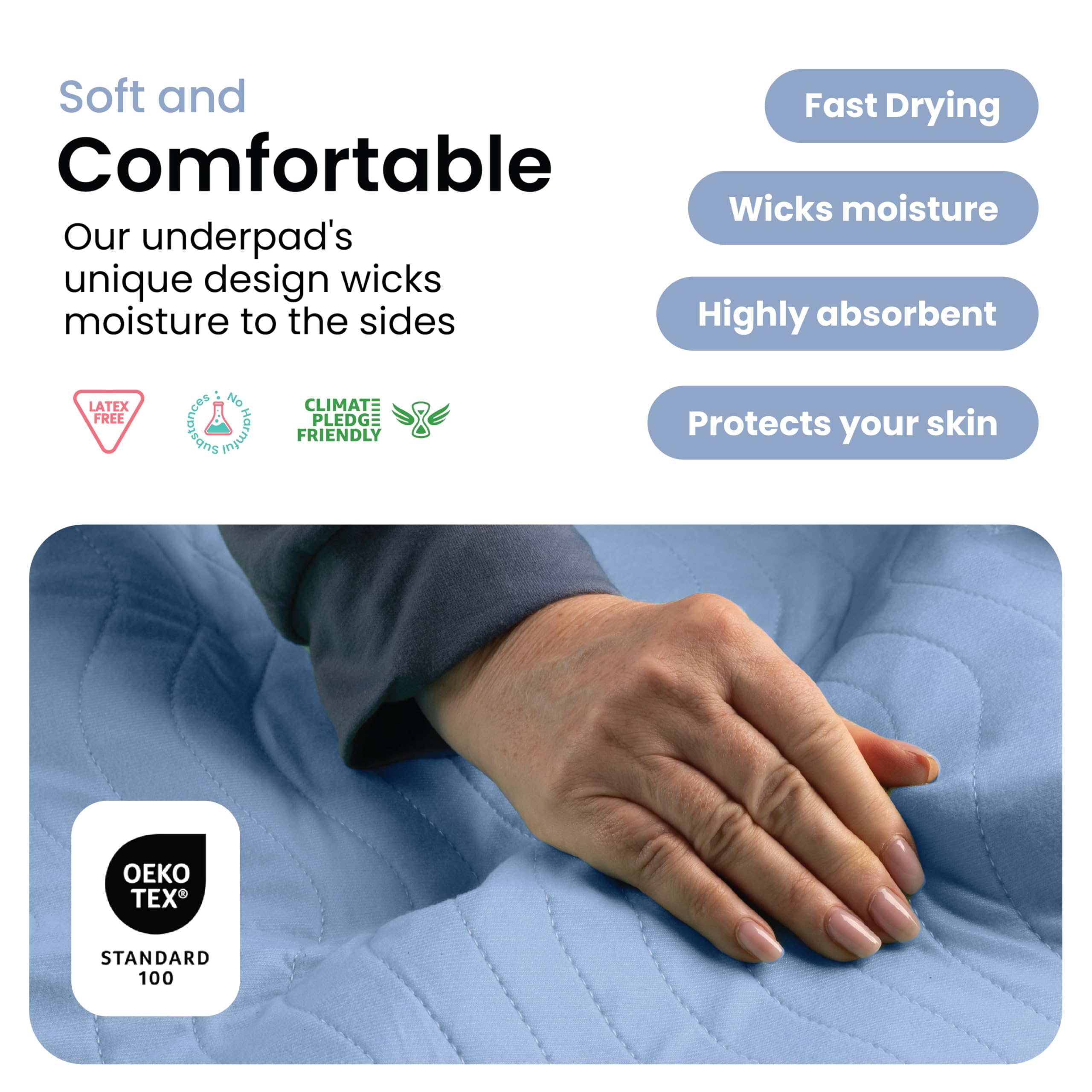 IMPROVIA underpad used by kids for daily protection and comfort