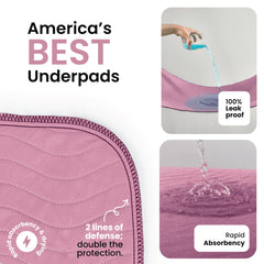 IMPROVIA underpad fabric close-up reveals soft, quick-drying fibers and comfortable touch.