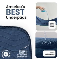IMPROVIA heavy absorbency close-up highlights edge-wicking capability.