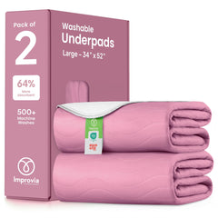 IMPROVIA Washable Underpads with edges-wick for reliable leak protection.