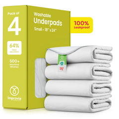 IMPROVIA Washable Underpads front view in four-pack for versatile home protection
