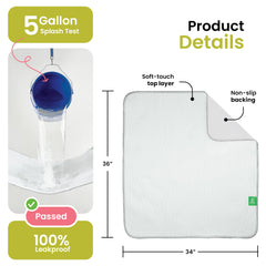 IMPROVIA underpads waterproof backside demonstrates reliable surface protection