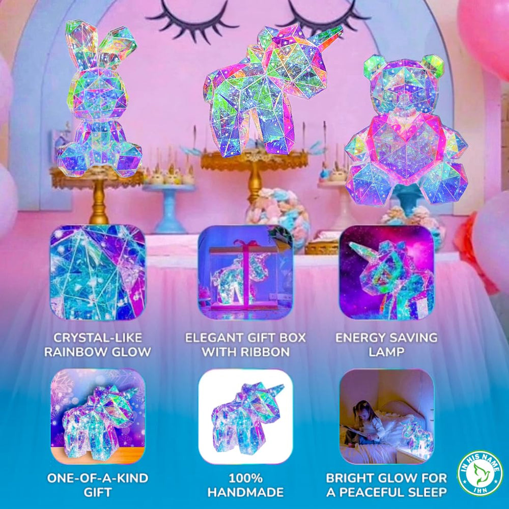 In His Name kid-friendly lamp ideal for playrooms and bedrooms.
