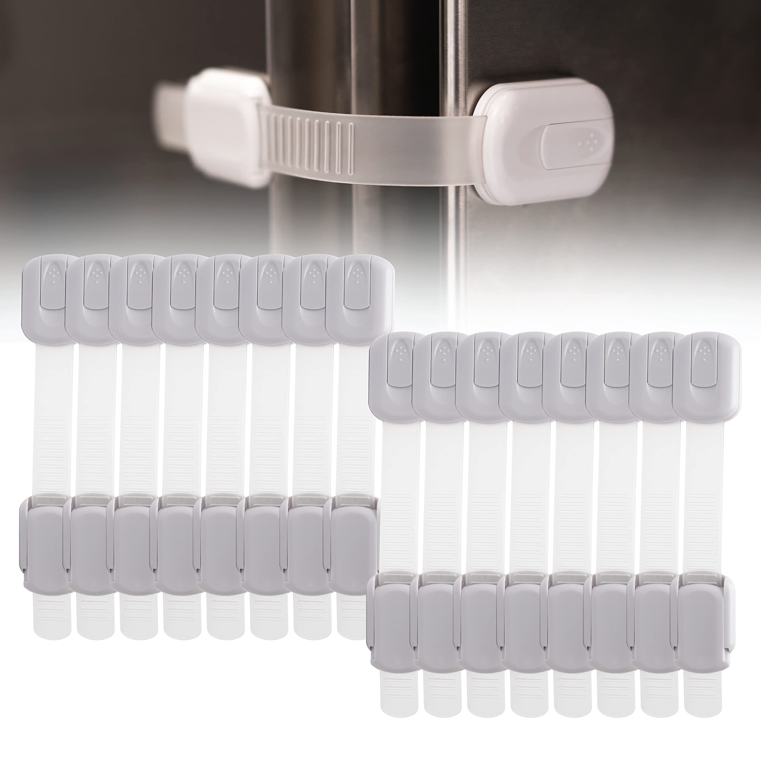 Inaya 16-pack child-proof locks packshot for versatile home safety