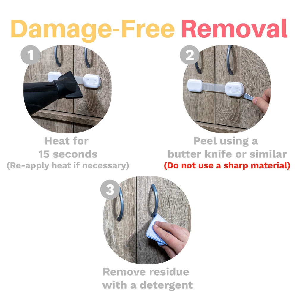 Inaya 6-pack trash can locks deter access and keep contents contained.