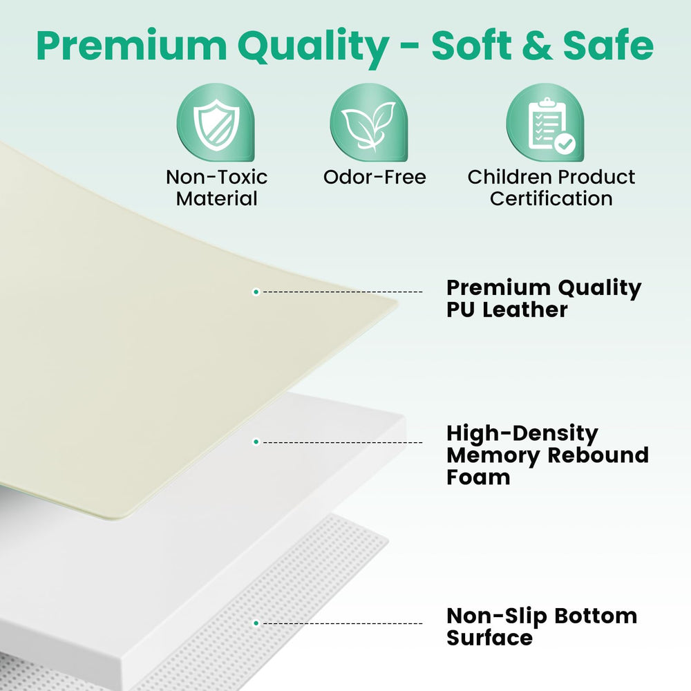 Inaya Baby Play Mat nursery setup shows 50x50 size fits play areas and playpens