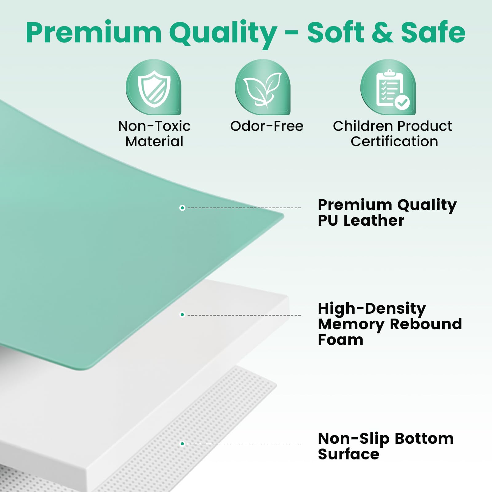 Inaya 50x50 inch mat fits playpens and versatile spaces at home